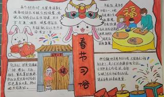 春节手抄报字少又漂亮