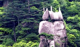 黄山奇石仙女弹琴图片