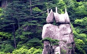 黄山奇石多高 黄山奇石仙女弹琴图片